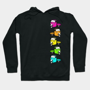 Ape Piaggio fluo Hoodie